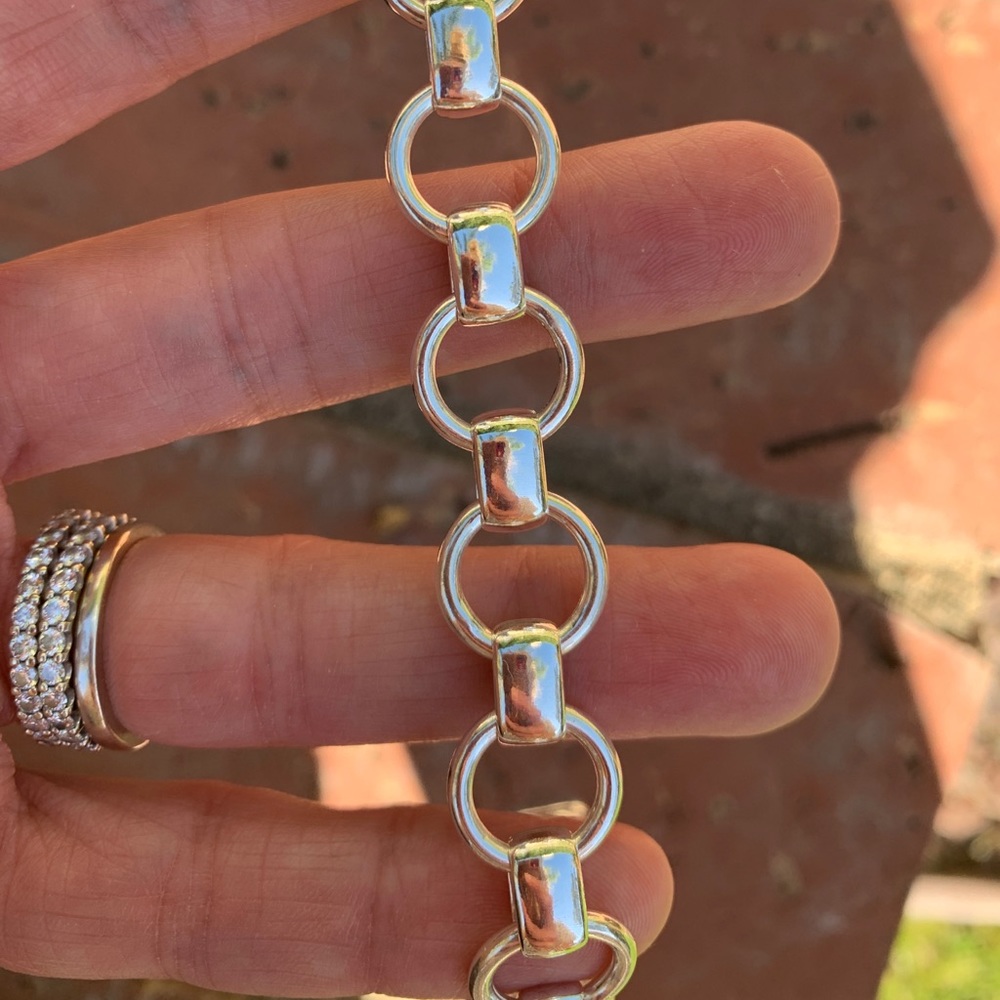 Silver Loop Bracelet - image 3